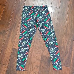 NWT Joyland Festive Holiday Print Women's Leggings size Medium